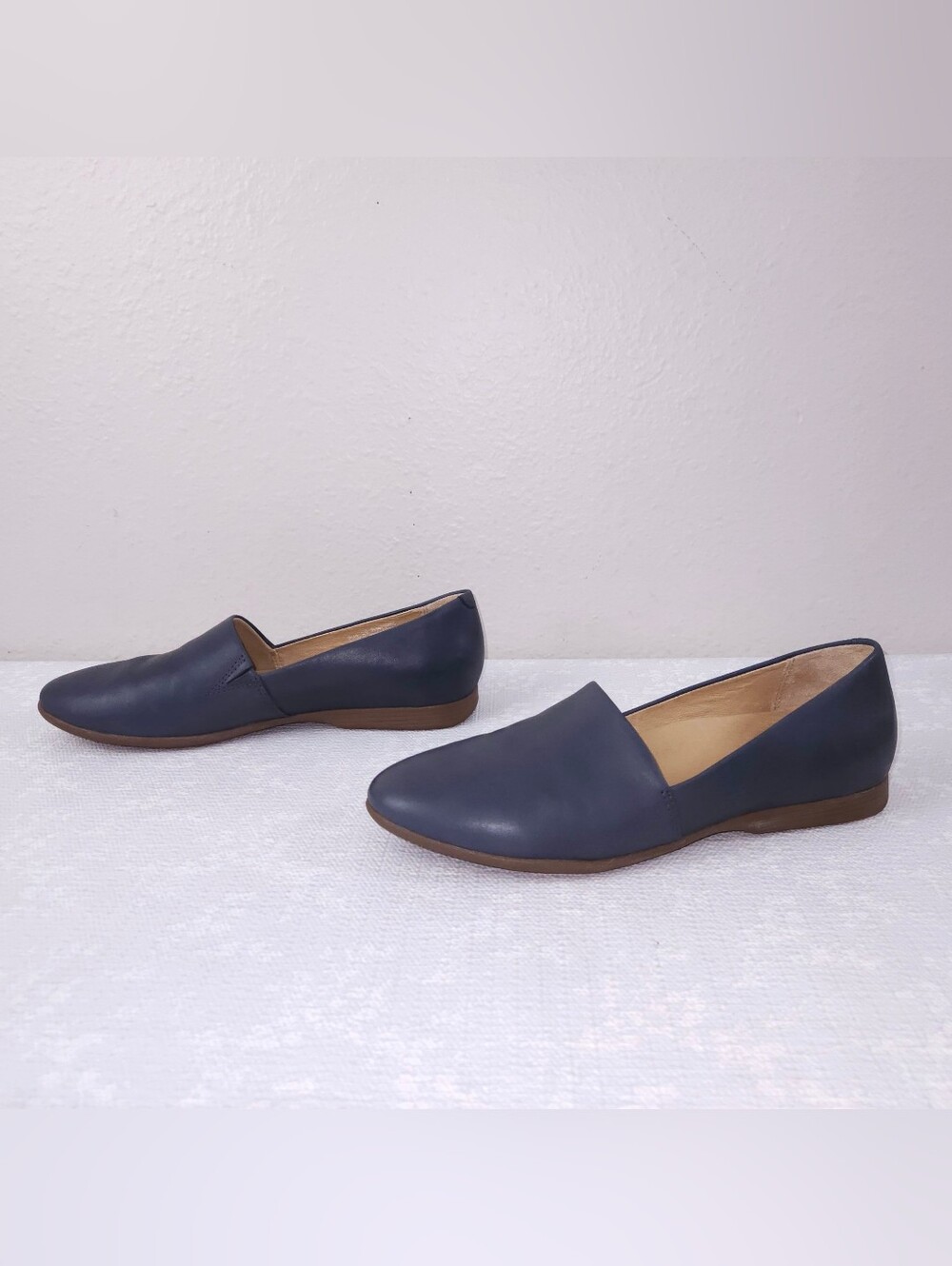 DANSKO Larisa Slip-On Flats Navy Blue Loafers EU 39
